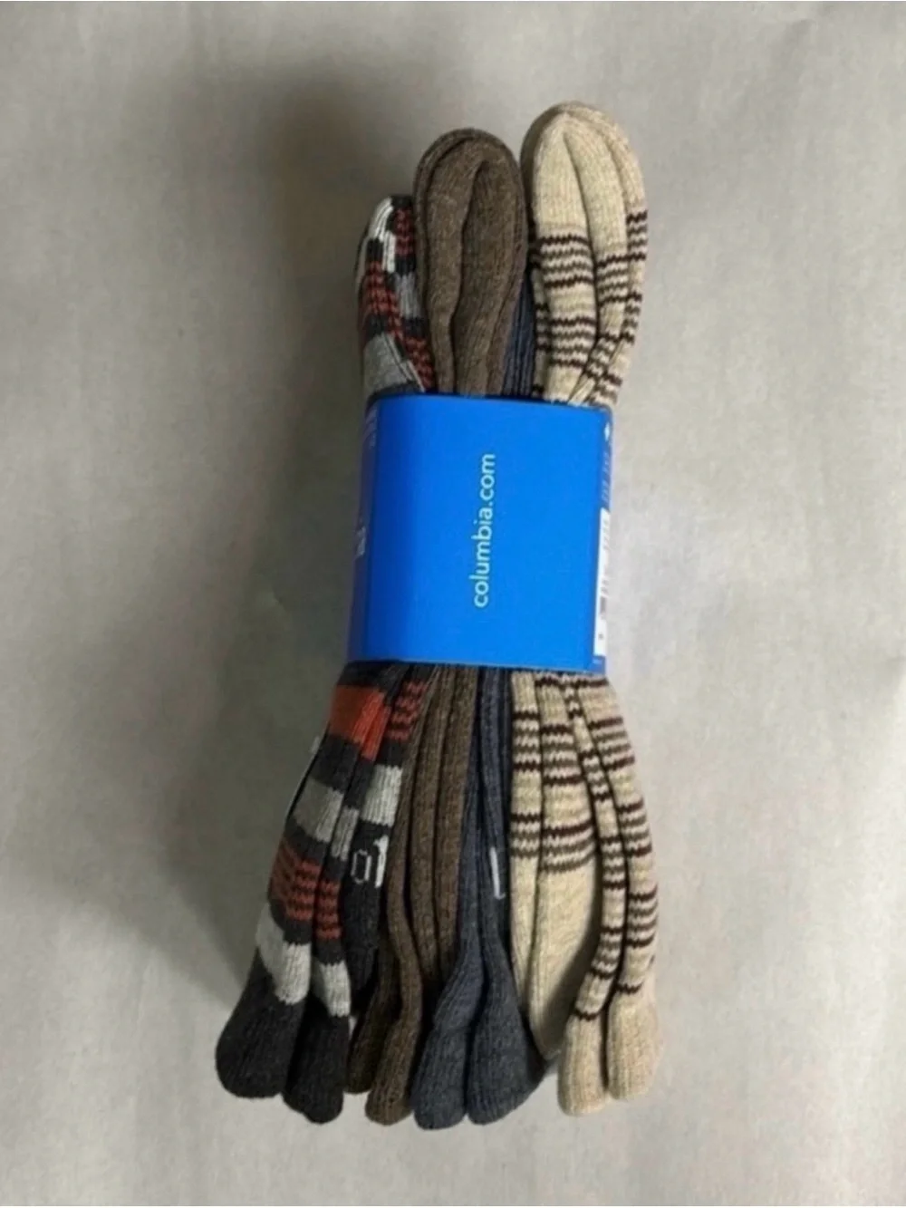 New Columbia Socks Men’s 4 Pair Multicolor Striped Crew Socks Activewear Casual